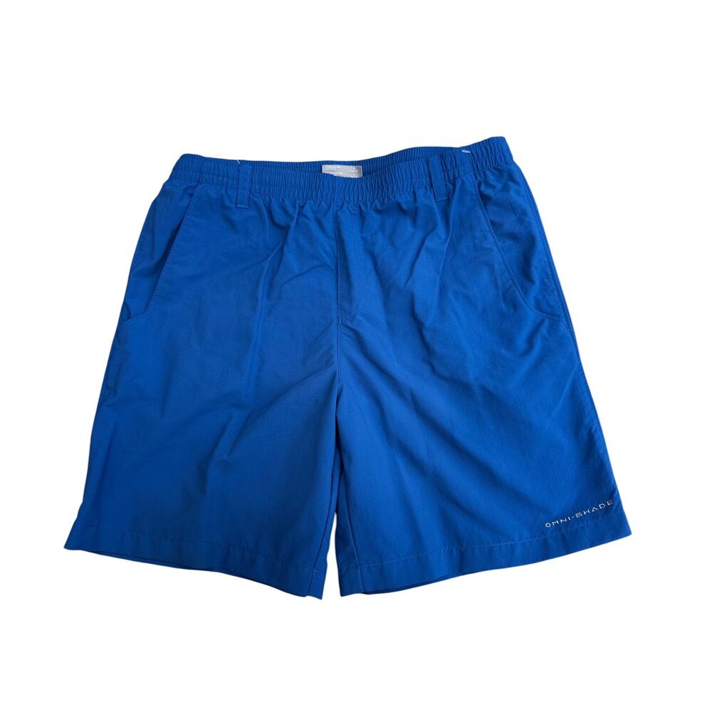 Columbia Boys Blue Swim Trunks Size L Mesh Lined Beach Pool Shorts